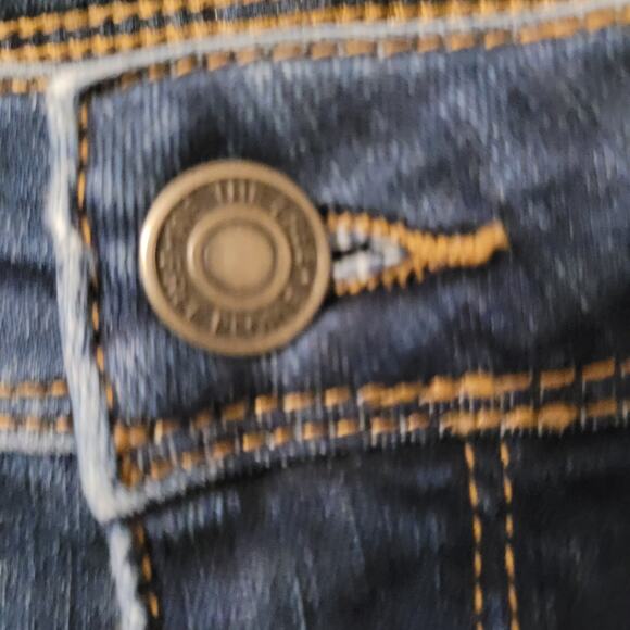 We The‎ Free Womens High Rise Flare Jeans Size 26 Dark Wash Hippie 70S Style - Picture 4 of 9